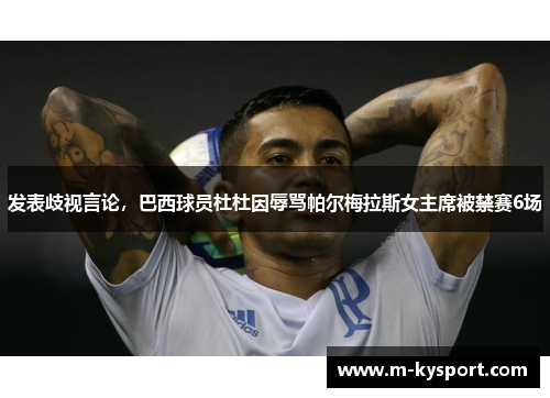 发表歧视言论，巴西球员杜杜因辱骂帕尔梅拉斯女主席被禁赛6场